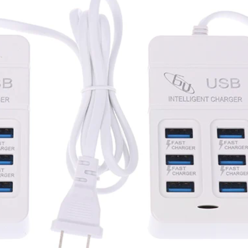 Multi Port Usb Hub - 1PC US Plug 6Ports Multiport USB