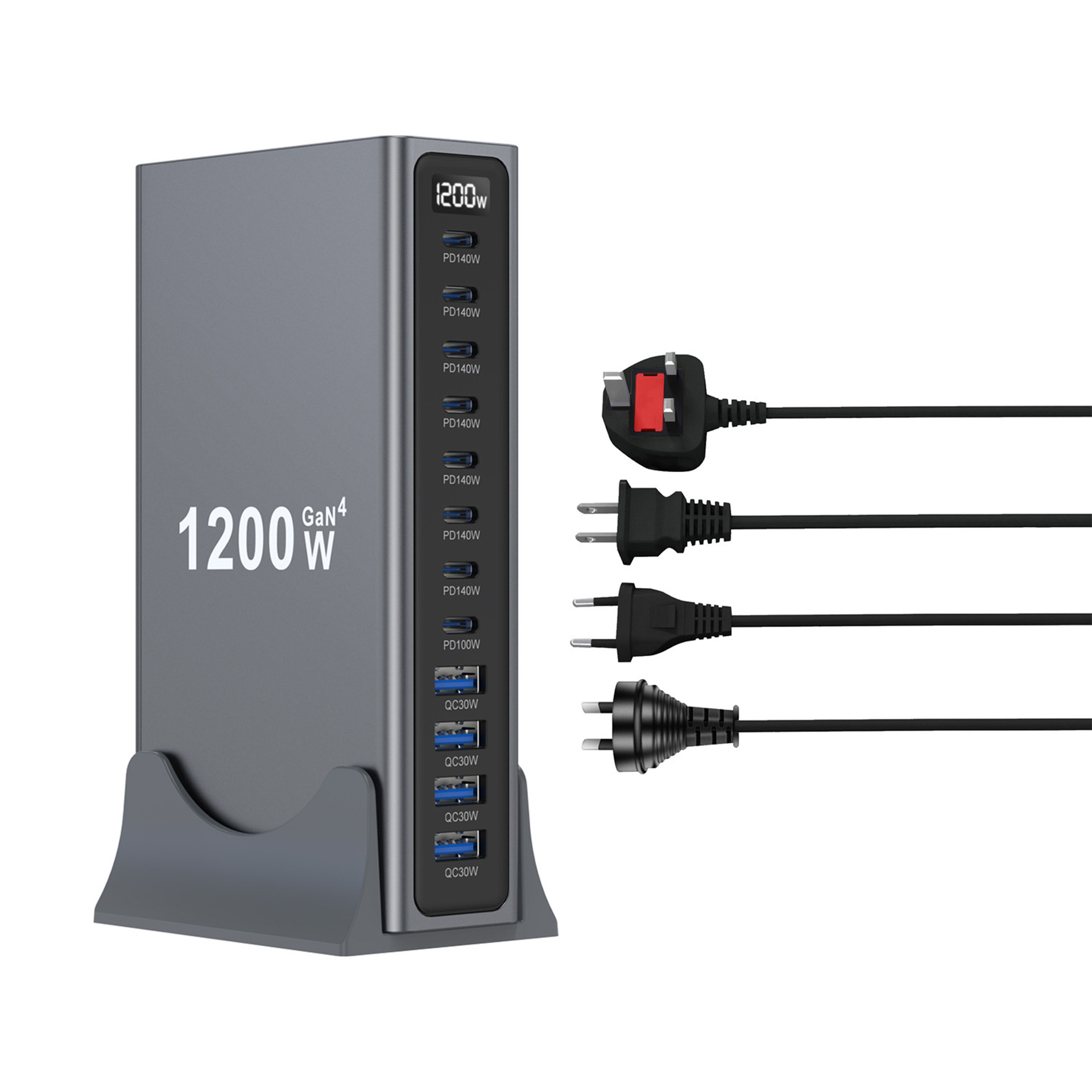 New 1200W Multi Port GaN Deskt - огляд і ціна Multi Port Usb Hub