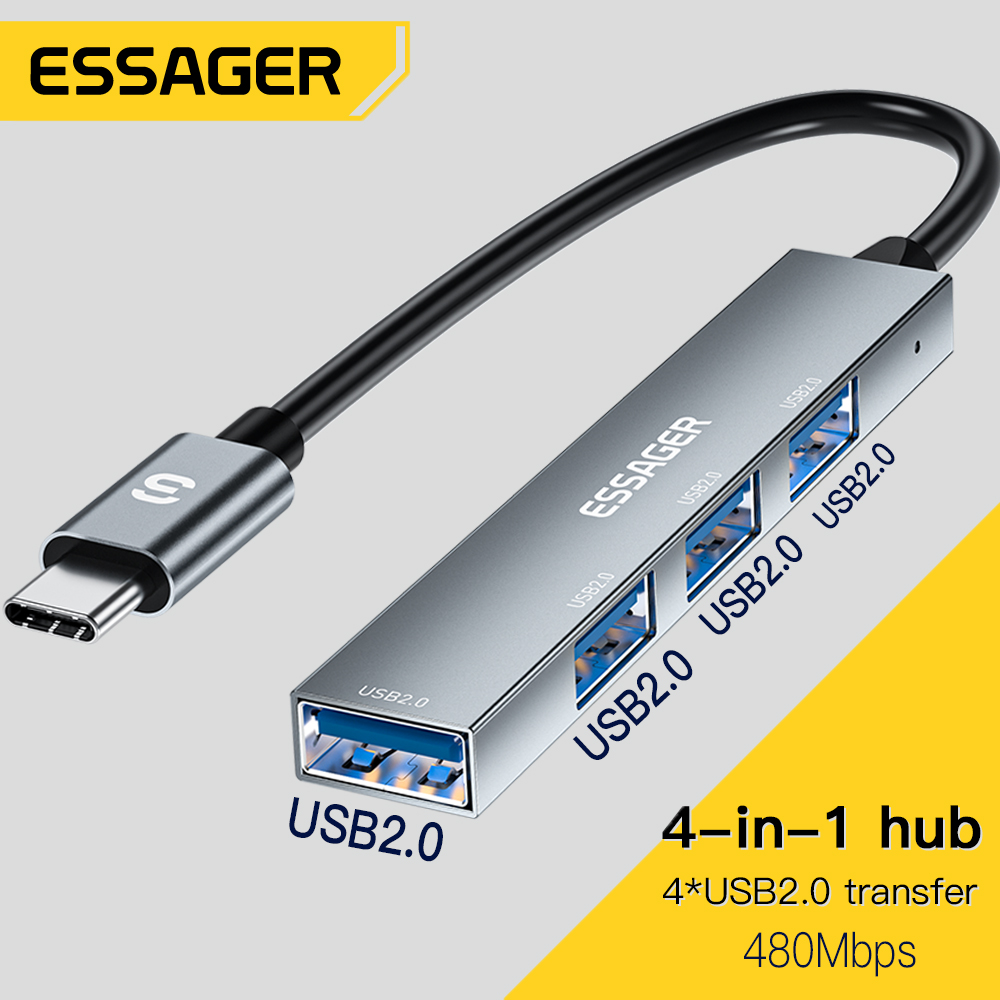 Essager 4 in 1 USB C Cable Hub - огляд і ціна Multi Port Usb Hub