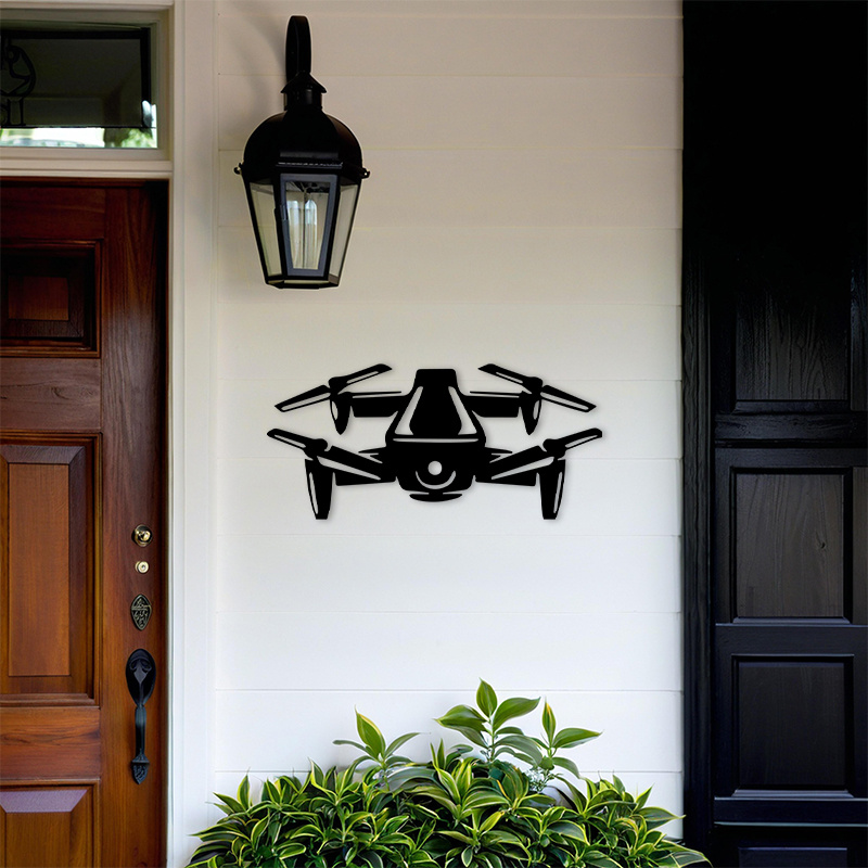 Drone Silhouette Metal Wall Ar - огляд і ціна Office Tech For Men