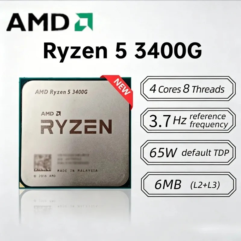 AMD Ryzen 5 3400G 4 Core 8 Thr - огляд і ціна Amd Cpu Ryzen 5