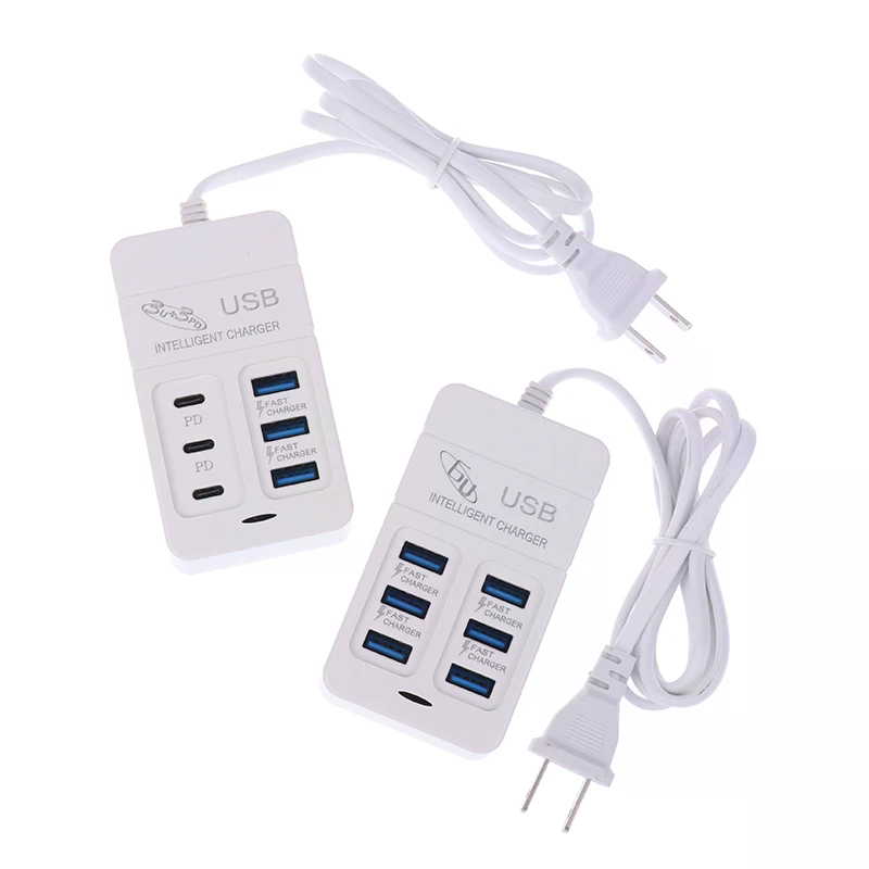 1PC US Plug 6Ports Multiport U - огляд і ціна Multi Port Usb Hub