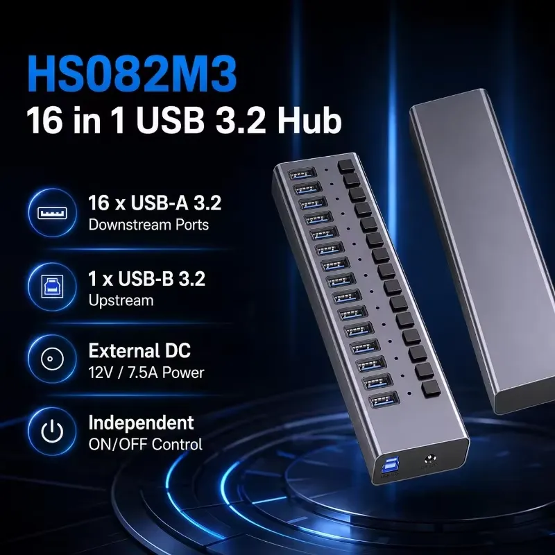 AP01 for 16-Port Powered USB 3 - огляд і ціна Multi Port Usb Hub