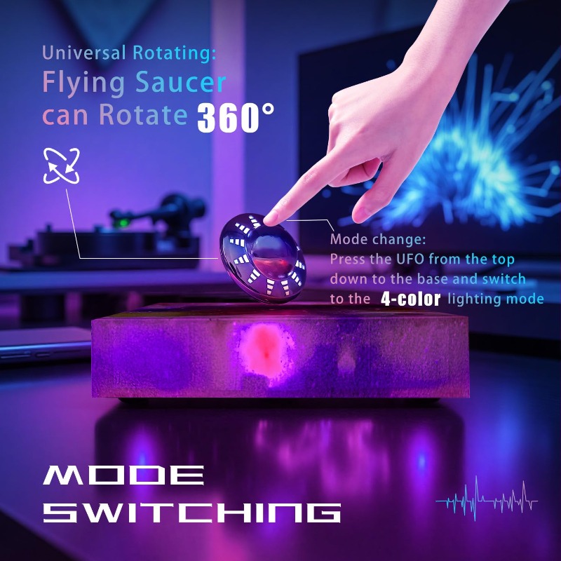 Levitating UFO Lamp Floating 3 - огляд і ціна Office Tech And Gadgets