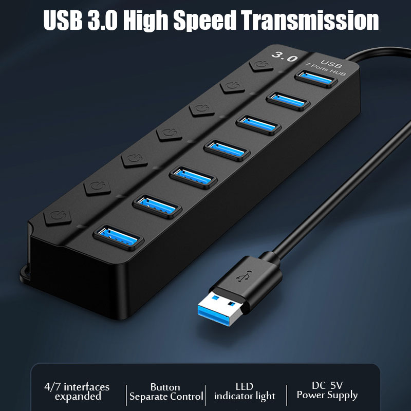 7 In 1 USB 3.0 Hub Multi USB S - огляд і ціна Multi Port Usb Hub