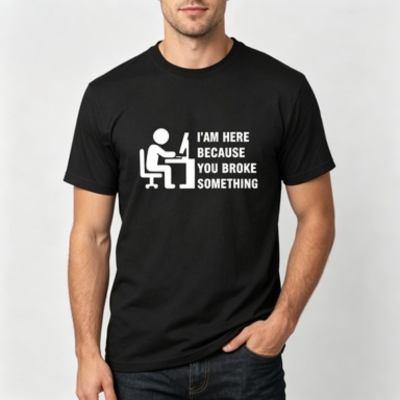 Soft Cotton Men T-shirt Tech S - огляд і ціна Office Tech For Men
