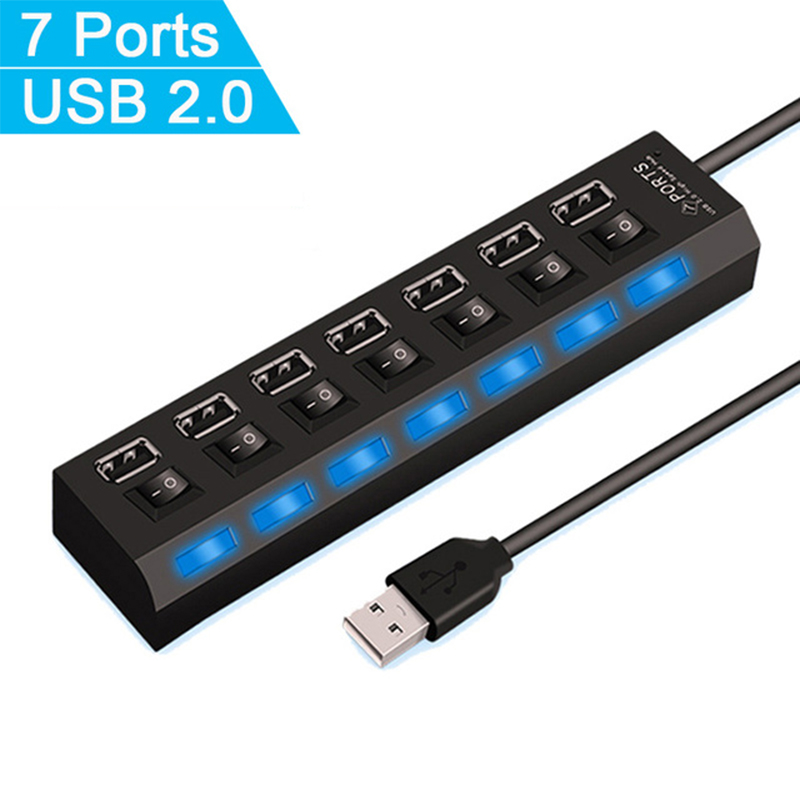 7 Port USB 2.0 Hub Splitter Fo - огляд і ціна Multi Port Usb Hub