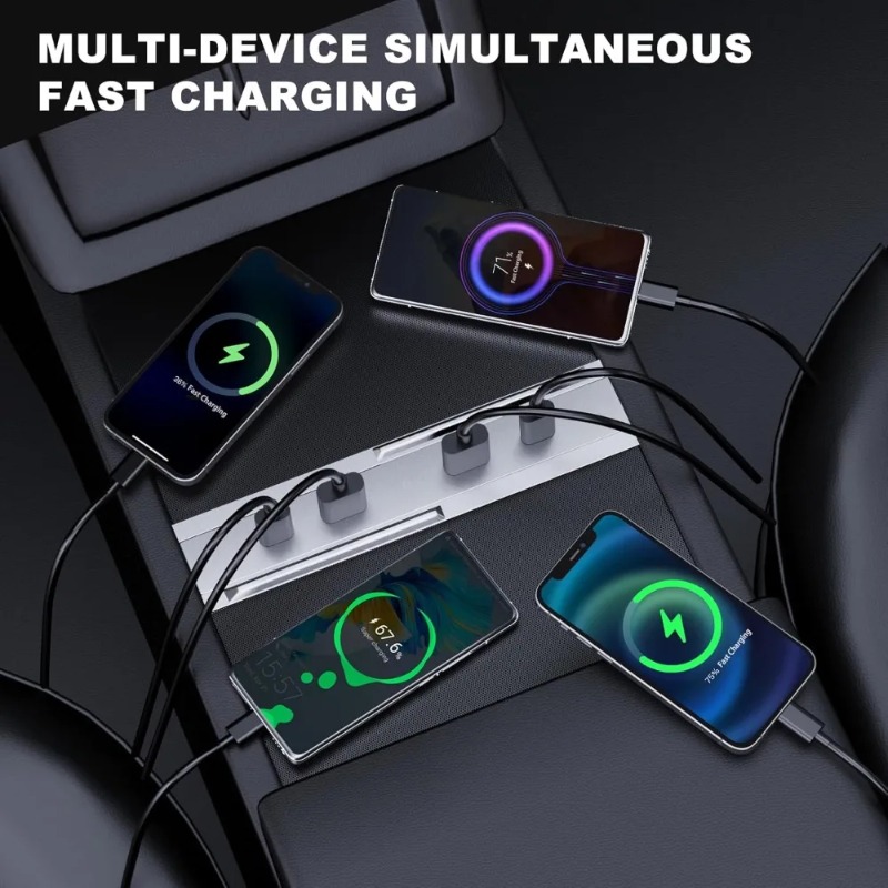 Center Console Car Adapter Mul - огляд і ціна Multi Port Usb Hub