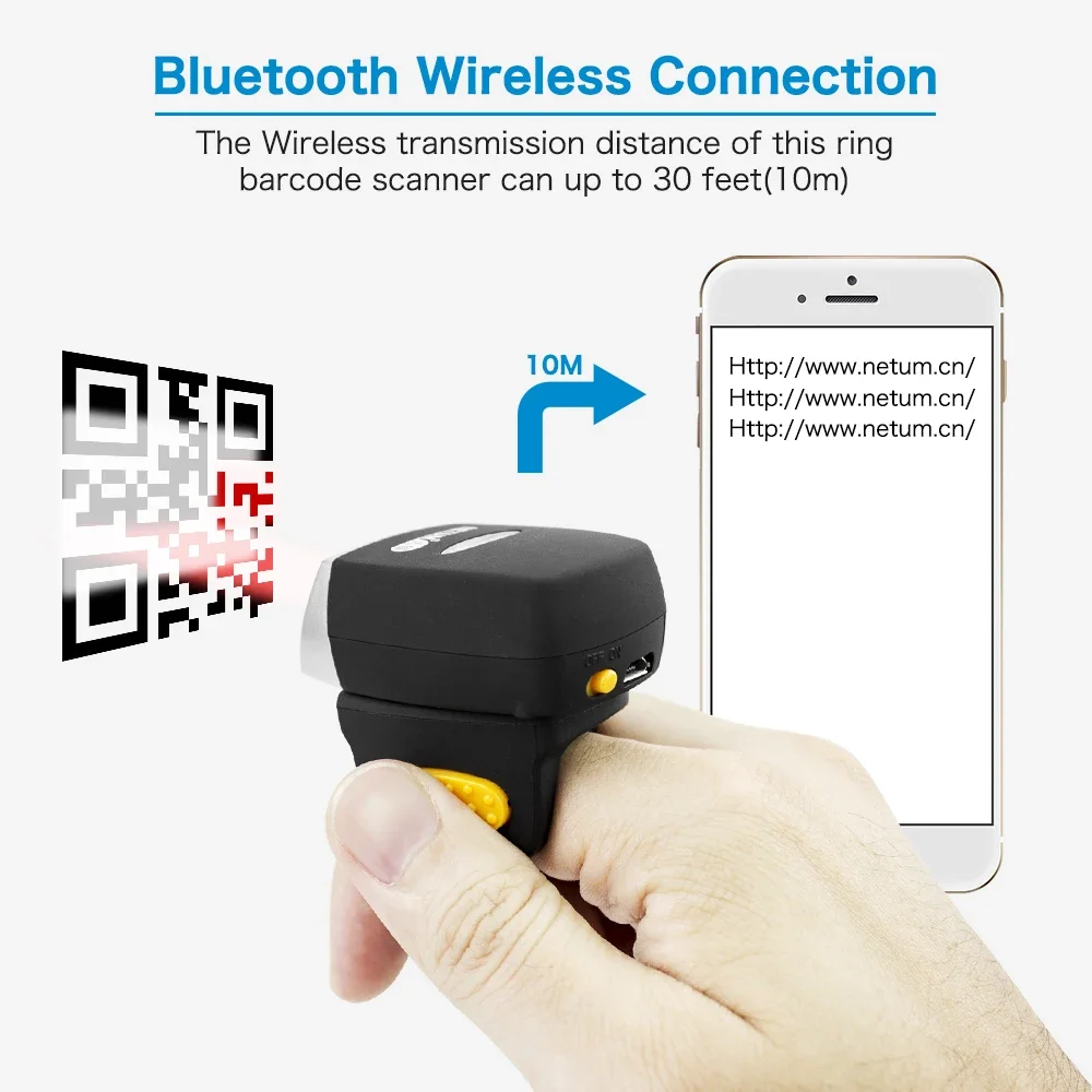 NEW Netum Mini Finger Ring Bar - огляд і ціна Barcode Scanner 2D