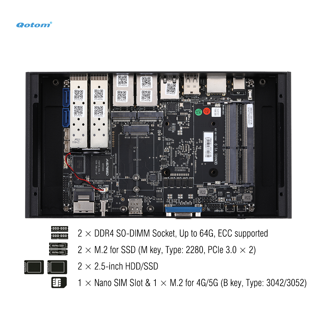 Mini PC Q20300G9 Atom C3000 CP - огляд і ціна Thin Client Mini Pc