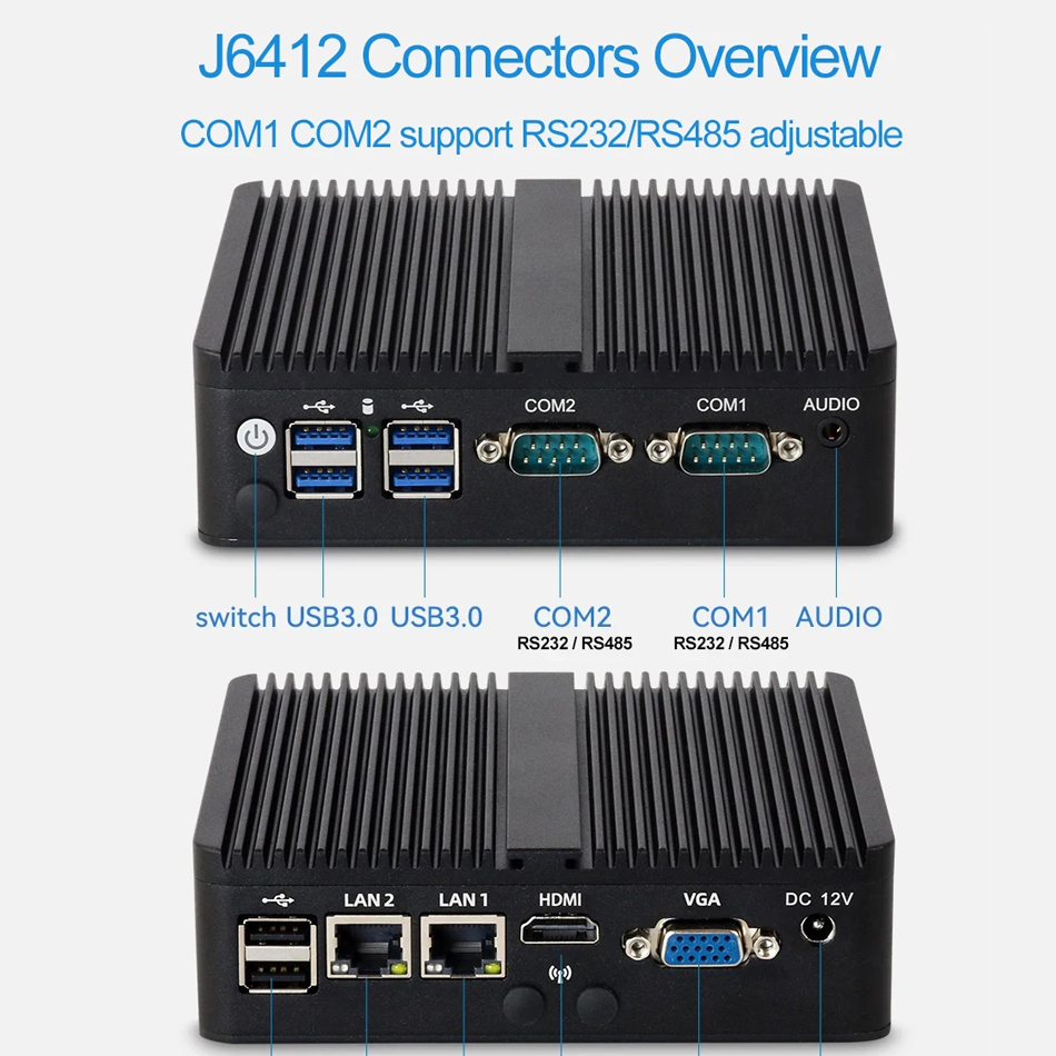 XCY Mini PC Intel Celeron J641 - огляд і ціна Thin Client Mini Pc