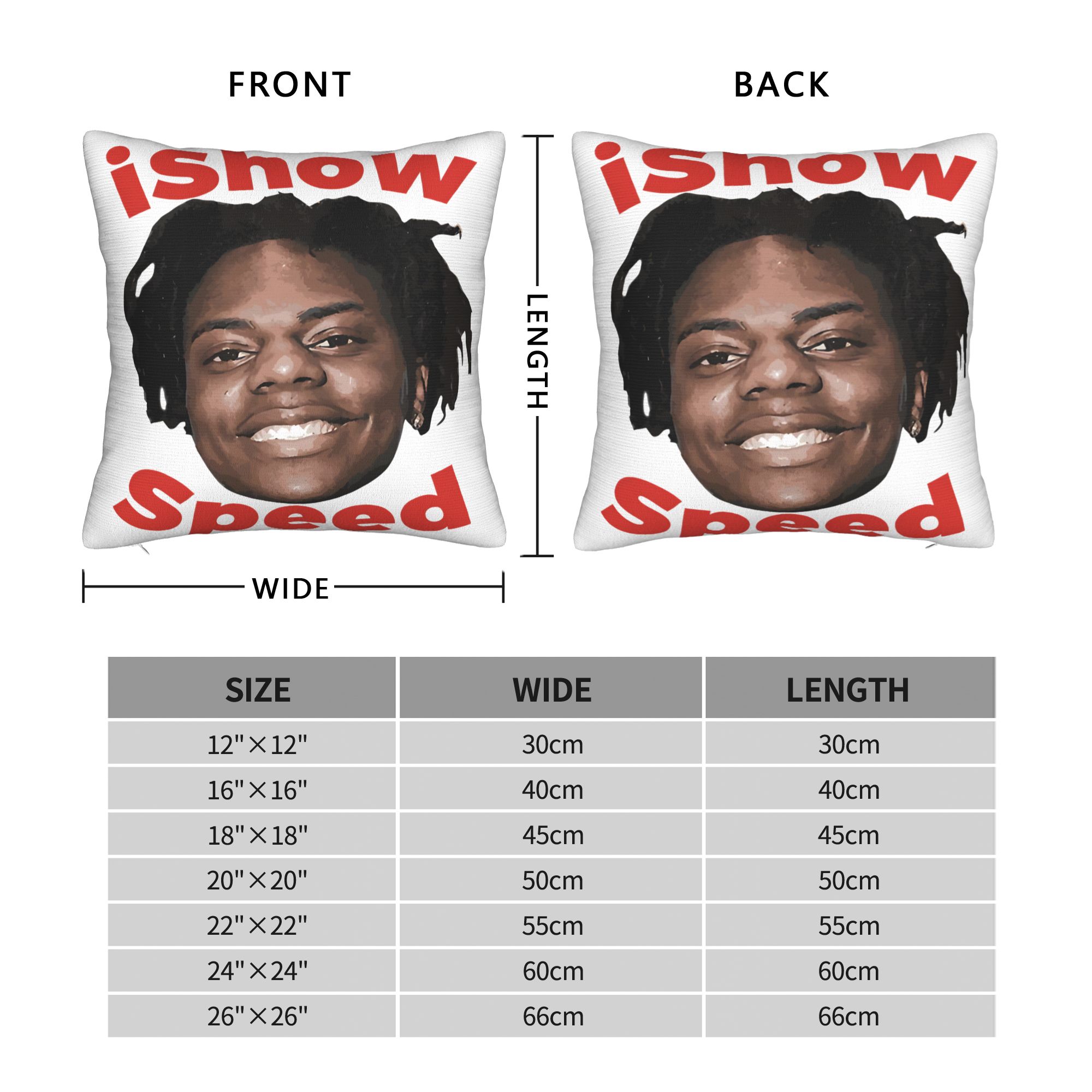 Pillow Cover Funny Ishowspeed  - огляд і ціна Office Youtuber