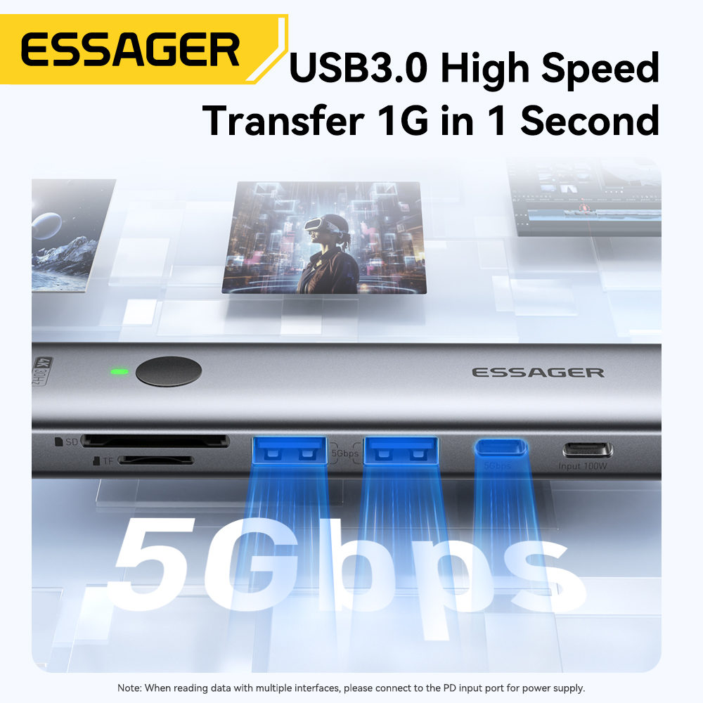 Essager USB C HUB 4K 7-in-1 Ty - огляд і ціна Multi Port Usb Hub