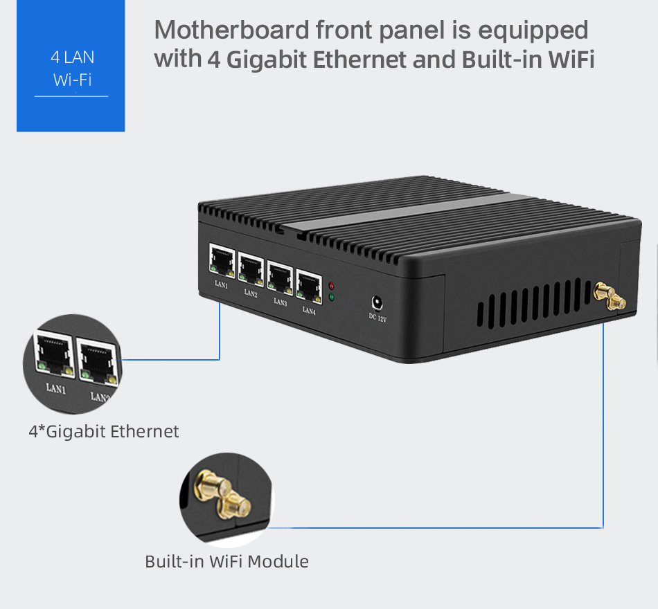 Firewall Router Pfsense Fanles - огляд і ціна Thin Client Mini Pc