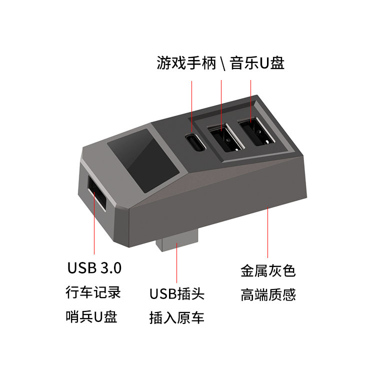 USB Hub Car Glove Box Docking  - огляд і ціна Multi Port Usb Hub